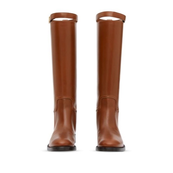 Burberry Tan Redgrave Flat Knee High Boots- Size 37 - Picture 4 of 8